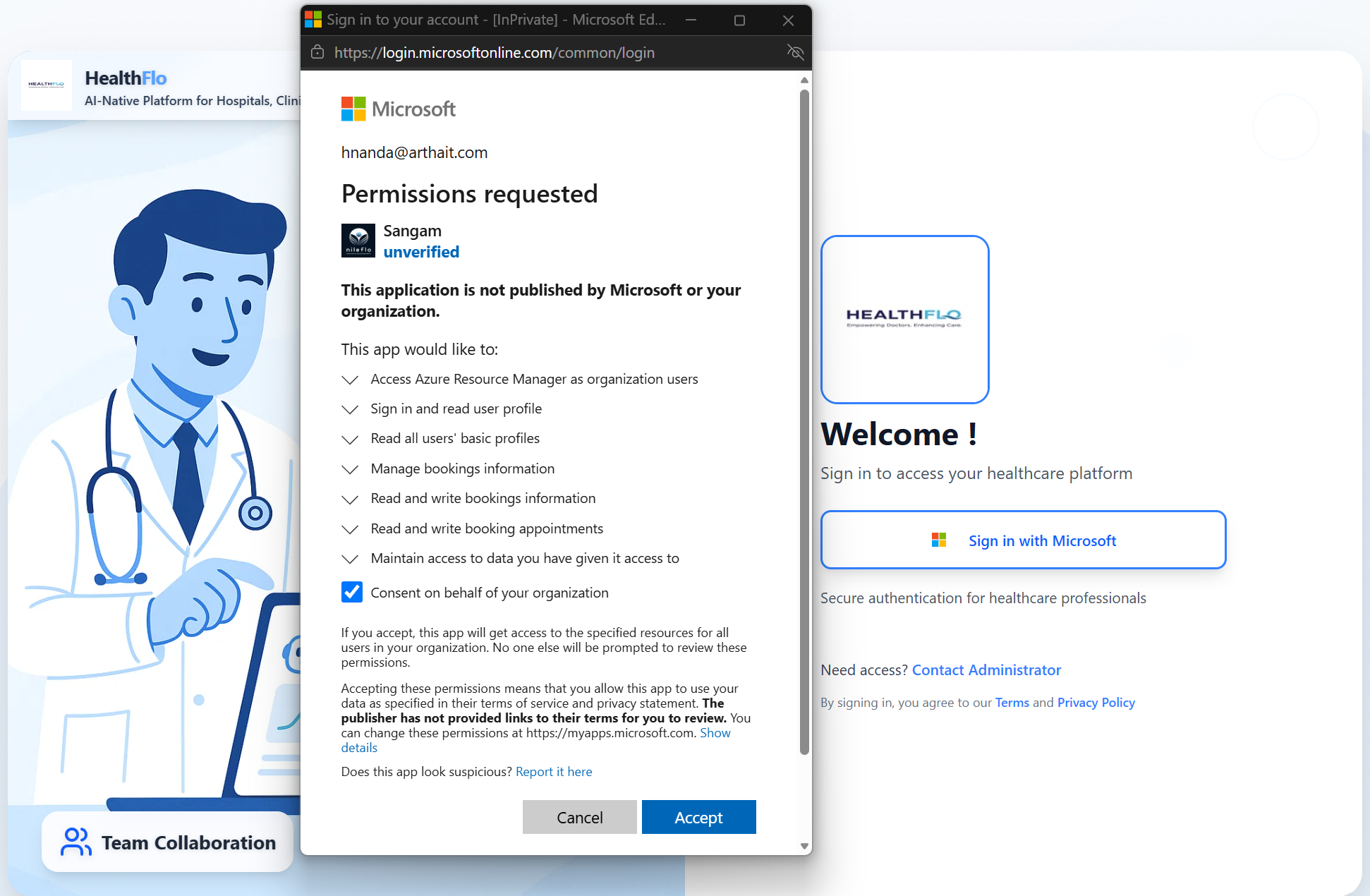 Sign in with Microsoft