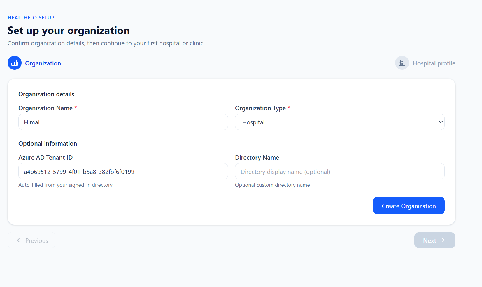 Set up your organization