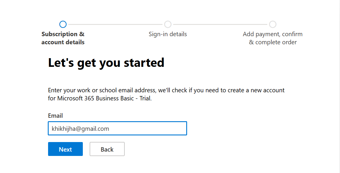 Enter your email