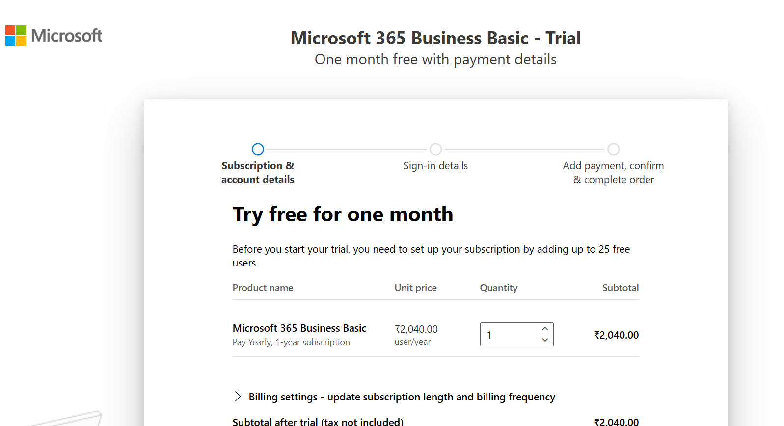 Start your free trial